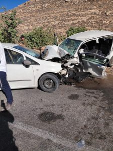 תמונה מהתאונה. צילום: דוברות כבאות והצלה לישראל