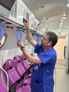 תא הלחץ בהדסה עין כרם. צילום: דוברות הדסה