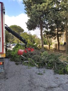 עובדי עיריית ירושלים בפעילות במזג האוויר הגשום בסערה. צילום: דוברות עיריית ירושלים