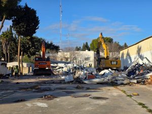 הריסת מתחם אונר"א והעברתו לידי ישראל. צילום: דוברות רשות מקרקעי ישראל