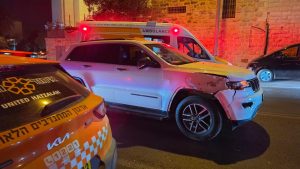 זירת התאונה בדרך חברון, צילום: דוברות איחוד הצלה