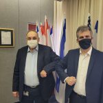 השר אלי כהן ומנכ"ל הדסה זאב רוטשטיין