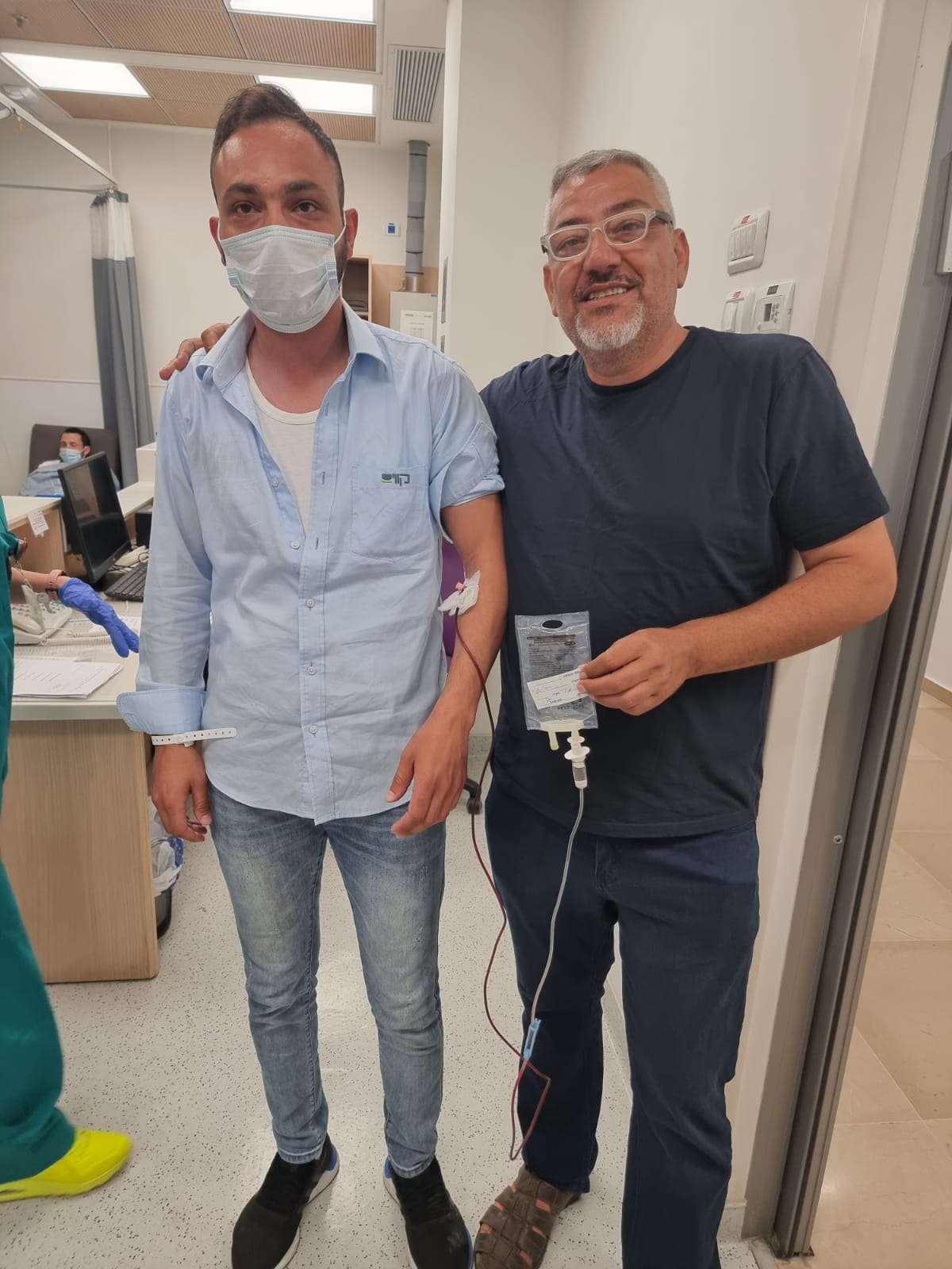 הנהג שהותקף מקבל טיפול רפואי
