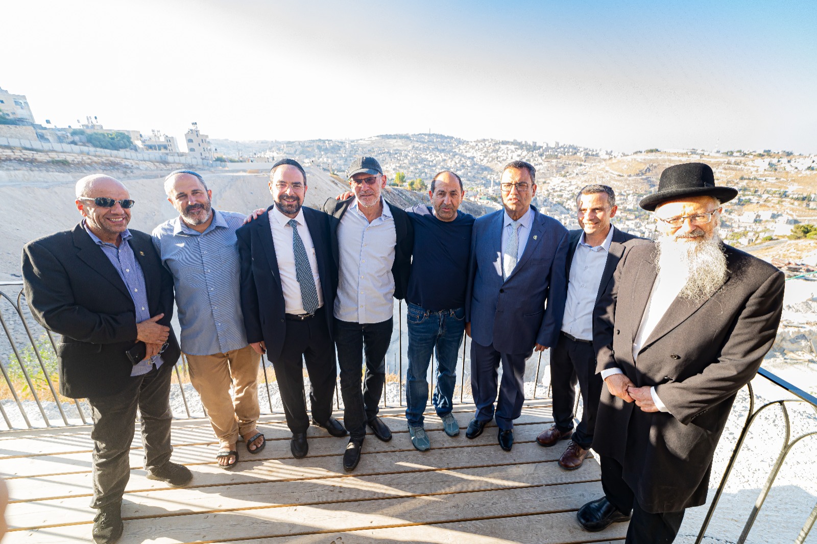 טקס הנחת אבן הפינה בשכונה החדשה - נוף ציון