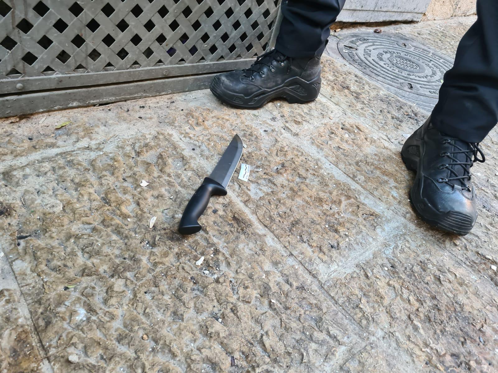 הסכין ששימשה את המחבלת