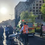 זירת הפיגוע בשכונת שמעון הצדיק, צילום דוברות איחוד הצלה