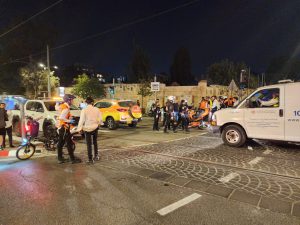 זירת הפיגוע בתחנת הרכבת בשבטי ישראל, צילום: דוברות איחוד הצלה