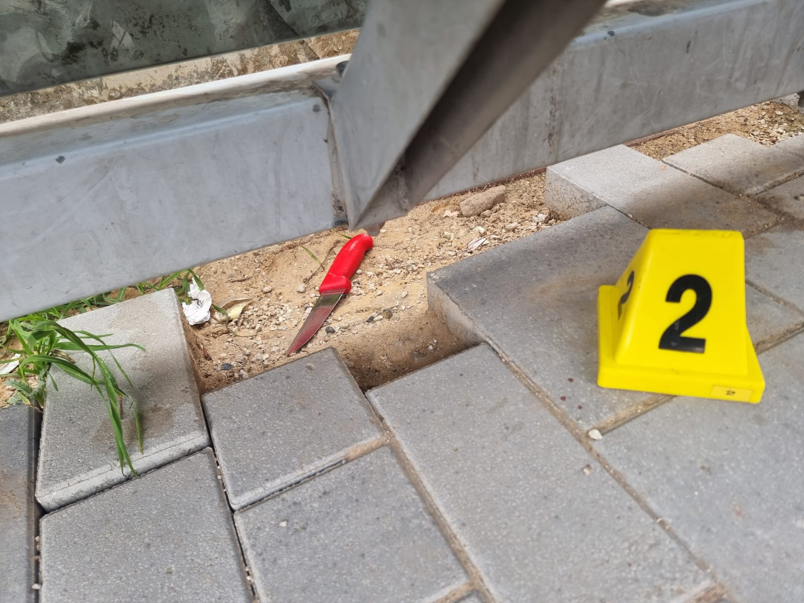 דקר אותו עם הסכין