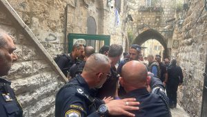 זירת הפיגוע בירושלים בעיר העתיקה, צילום: דוברות משטרת ישראל