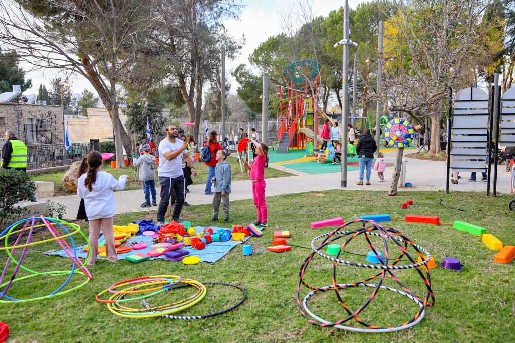 נחנך גן הורקניה המחודש בשכונת גוננים בירושלים צילום: ארנון בוסאני