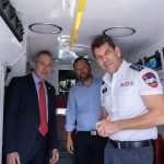 גלעד ארדן: "עד סוף השנה יהיו חמישה אמבולנסים ממוגנים. צילום: דוברות מד"א