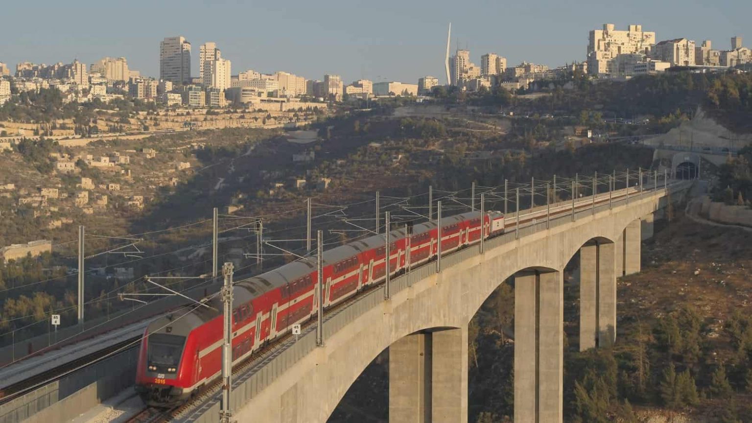 קו רכבת מודיעין-ירושלים. צילום: רכבת ישראל