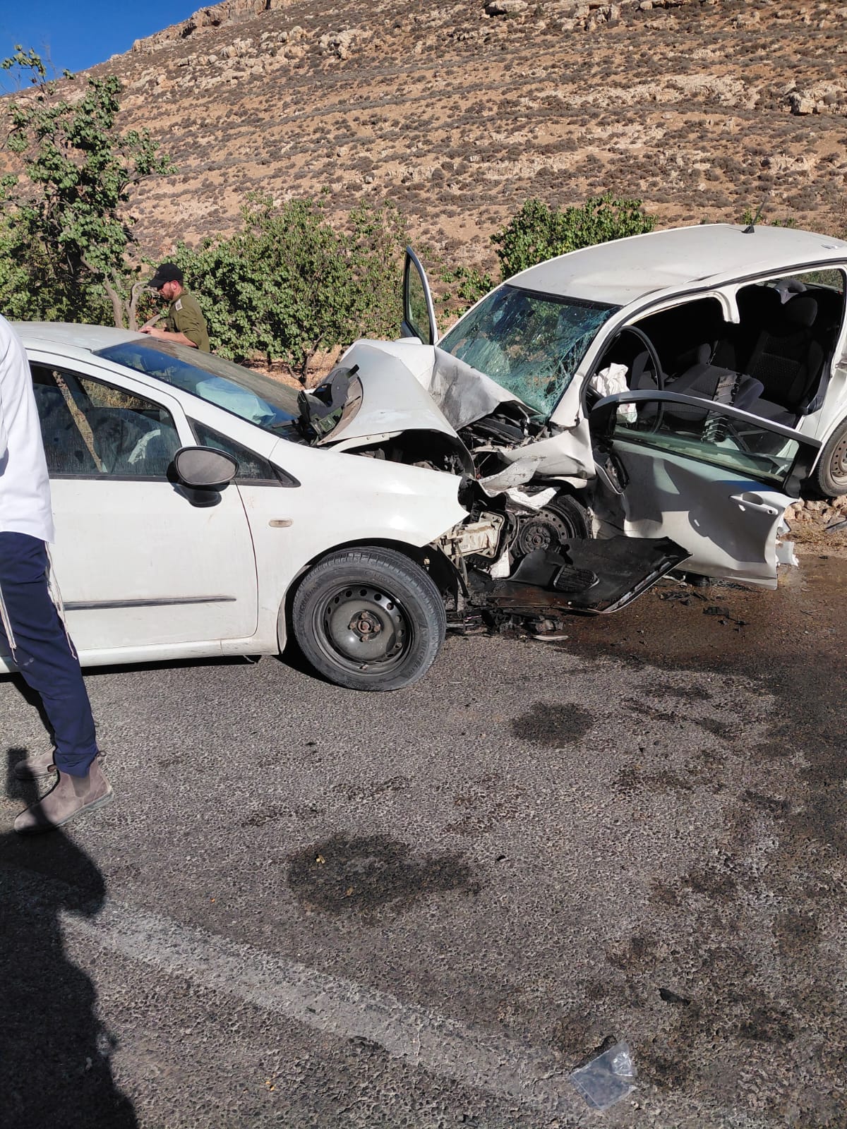 תמונה מהתאונה. צילום: דוברות כבאות והצלה לישראל