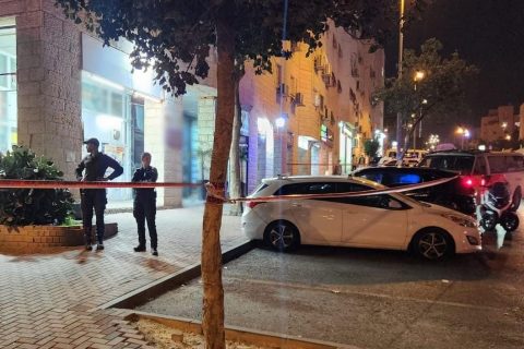 חסימת זירת האירוע בפסגת זאב, צילום: דוברות משטרת ישראל