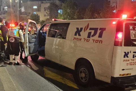 זק"א מטפלים בהרוג בזירה, צילום: דוברות זק"א