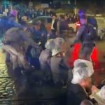 תיעוד מההפגנה הערב, צילום: דוברות משטרת ישראל