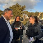 רישיון נשק בירושלים, איתמר בן גביר עם שוטרות מג"ב. צילום: דוברות המשרד לביטחון לאומי