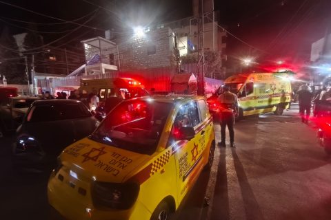 מאירוע האלימות בדרך רמאללה בירושלים, צילום: תיעוד מבצעי מד"א